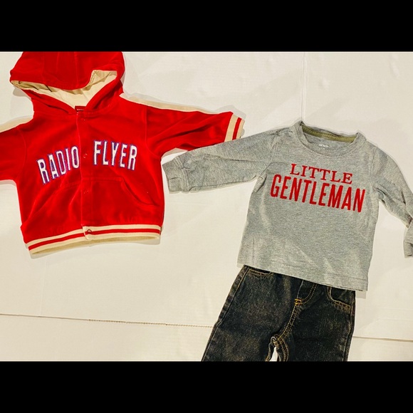 Radio  Flyer  Little Gentleman Jeans Bundle 12months Lot - Picture 3 of 7